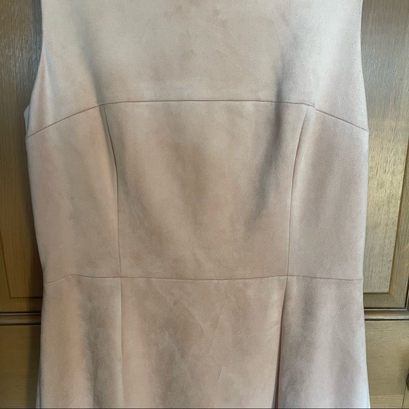 NWOT Calvin Klein Sleeveless Faux Suede Fit and Flair Dress Size 8 - Picture 8 of 8